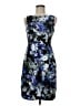 Eliza J 100% Polyester Print Blue Cocktail Dress Size 6 - photo 1