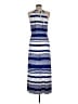 Milly Stripes Blue Casual Dress Size M - photo 2