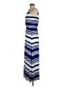 Milly Stripes Blue Casual Dress Size M - photo 5