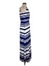 Milly Stripes Blue Casual Dress Size M - photo 4