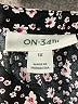 On 34th 100% Viscose Floral Black 3/4 Sleeve Blouse Size 1X - photo 7