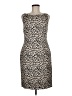 9&Co. 100% Polyester Animal Print Tan Cocktail Dress Size 6 - photo 1