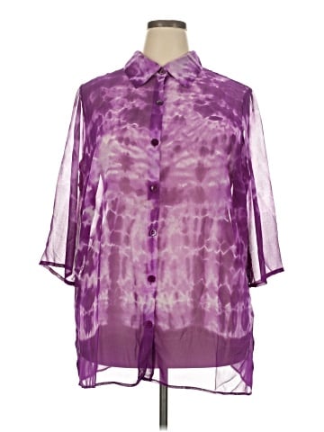 Roaman's 3/4 Sleeve Blouse (view 1)