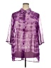 Roaman's 100% Polyester Tie-dye Purple 3/4 Sleeve Blouse Size 2X - photo 1