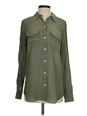 Veronica Beard Long Sleeve Silk Top (view 1)