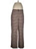 Boden Houndstooth Plaid Burgundy Brown Casual Pants Size 12R - photo 1