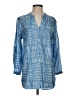 Keren Hart 100% Rayon Blue Long Sleeve Blouse Size S - photo 1