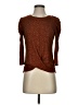 BCX Brown 3/4 Sleeve Top Size S - photo 1