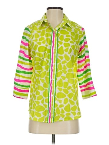 Gretchen Scott Designs 3/4 Sleeve Button-Down Shirt (view 1)
