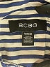 BCBG Stripes Blue Long Sleeve Blouse Size M - photo 7