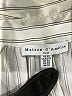 Maison d' Amelie Stripes Ivory Short Sleeve Blouse Size XS - photo 7