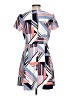 Vince Camuto Graphic Blue Casual Dress Size 12 (petite) - photo 2