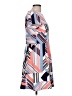 Vince Camuto Graphic Blue Casual Dress Size 12 (petite) - photo 4