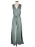 Georgie Solid Green Jumpsuit Size S - photo 1