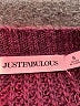 Just Fabulous 100% Acrylic Burgundy Pullover Sweater Size S - photo 7