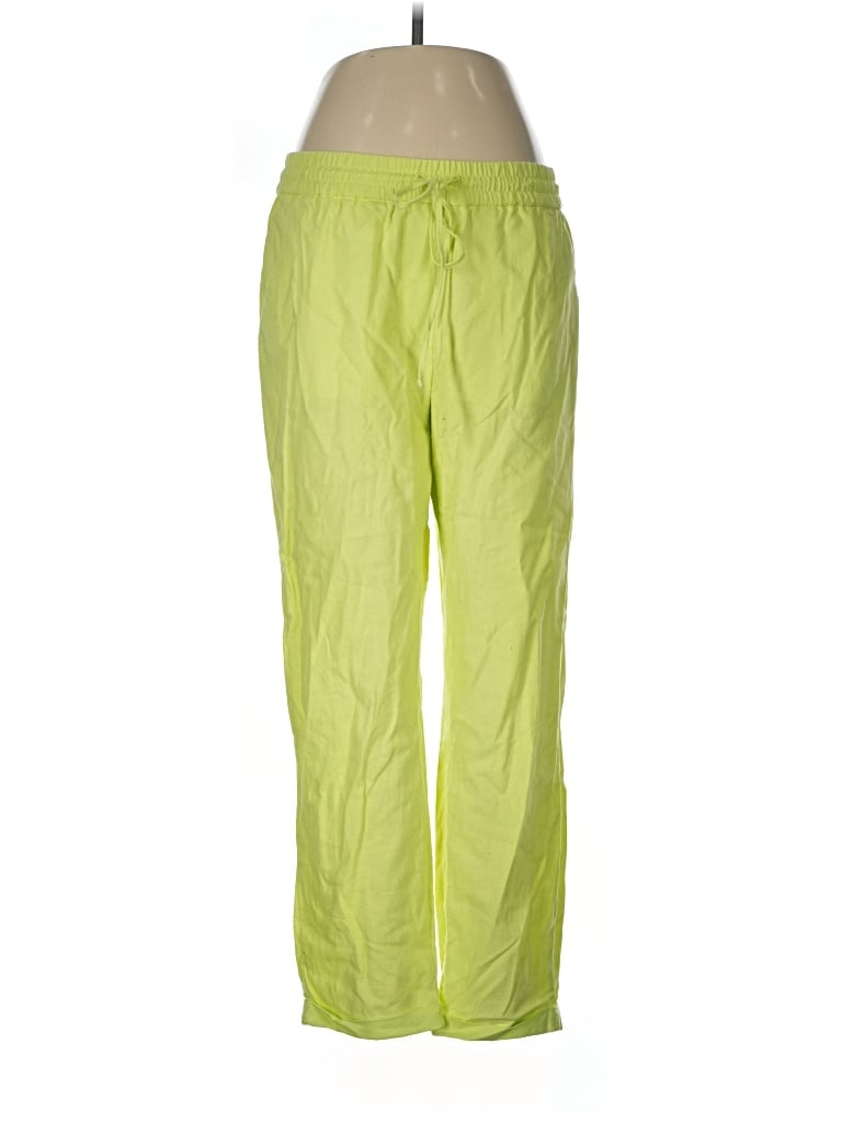 Pre-owned J.crew Factory Store Linen Pants In Green