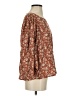 Sam Edelman Multi Color Brown 3/4 Sleeve Blouse Size S - photo 4