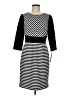 Antonio Melani 100% Polyester Stripes Black Casual Dress Size 8 - photo 1
