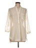 Dots Ivory 3/4 Sleeve Blouse Size M - photo 1