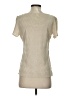Sigrid Olsen 100% Polyester Ivory Short Sleeve Top Size S - photo 2