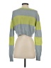 Olivaceous Color Block Green Pullover Sweater Size S - photo 2