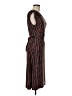 BCBGMAXAZRIA Stripes Brown Burgundy Casual Dress Size M - photo 4