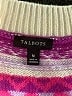 Talbots Print Purple Pullover Sweater Size M - photo 7
