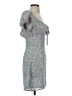 Edit By Nine 100% Polyester Floral Blue Casual Dress Size S - photo 4
