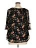 AUW Black 3/4 Sleeve Blouse Size 1X - photo 2