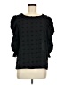 Unbranded 100% Polyester Black 3/4 Sleeve Blouse Size M - photo 1