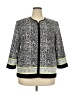 Alfred Dunner Print Gray Jacket Size 18 - photo 1