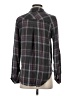 Bella Dahl Plaid Gray Long Sleeve Blouse Size S - photo 2