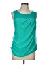 DKNYC 100% Lyocell Teal Sleeveless Blouse Size L - photo 1