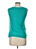 DKNYC 100% Lyocell Teal Sleeveless Blouse Size L - photo 2