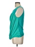 DKNYC 100% Lyocell Teal Sleeveless Blouse Size L - photo 5