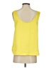 Ann Taylor LOFT 100% Polyester Yellow Tank Top Size S - photo 2