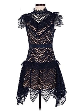 Self-Portrait Triangle Lace Mini Dress (view 1)