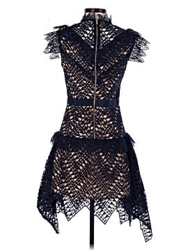 Self-Portrait Triangle Lace Mini Dress (view 2)