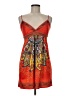 Forever 21 Paisley Orange Cocktail Dress Size M - photo 1