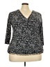 DressBarn Black 3/4 Sleeve Blouse Size 22 - photo 1