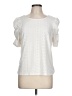 W5 Ivory Short Sleeve Blouse Size L - photo 1