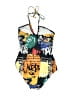 Unbranded Graphic Blue One Piece Swimsuit Size M - photo 2