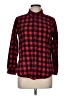 All Hours 100% Cotton Plaid Red Long Sleeve Button-Down Shirt Size M - photo 1