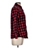 All Hours 100% Cotton Plaid Red Long Sleeve Button-Down Shirt Size M - photo 4