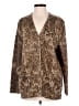 Saint Laurent Animal Print Brown Gold Cardigan Size XS - photo 1