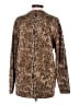 Saint Laurent Animal Print Brown Gold Cardigan Size XS - photo 2