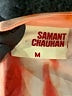 samant chauhan Orange Long Sleeve Blouse Size M - photo 7
