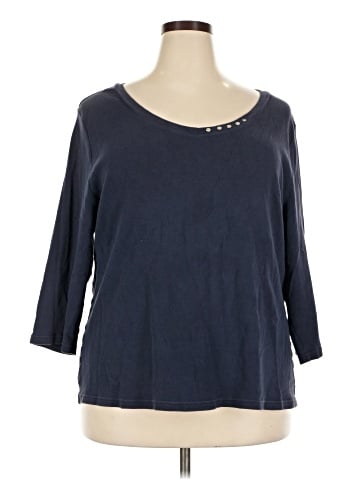 Karen Scott 3/4 Sleeve Top (view 1)