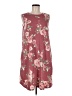 Apt. 9 Floral Burgundy Casual Dress Size M - photo 1