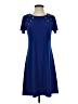 MSK Solid Blue Casual Dress Size S - photo 1